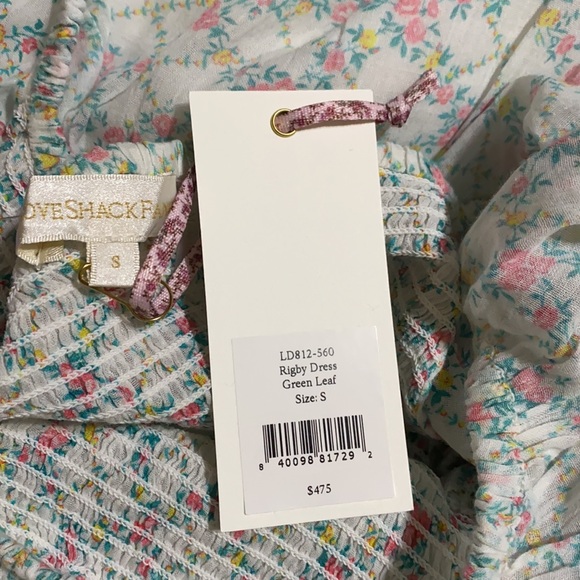 ❗️SOLD❗️LoveShackFancy Rigby Dress in Green Leaf - Picture 3 of 9